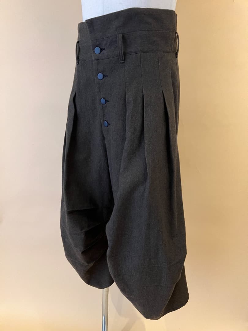 Christopher Nemeth ネメス ウール ワイドパンツ ダークグレー