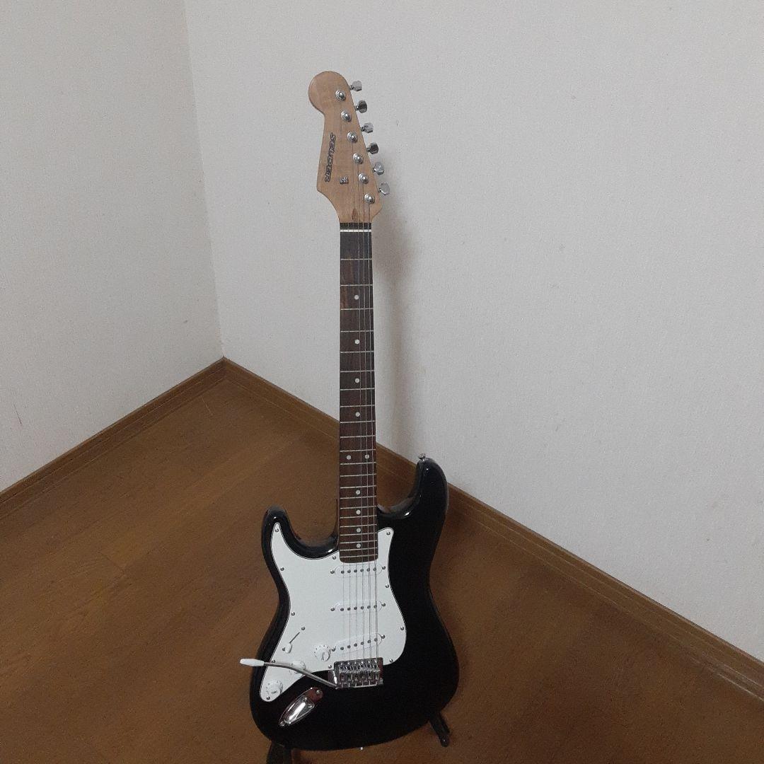 美品　SELDER 左用　レフティ ストラトギター ブラック