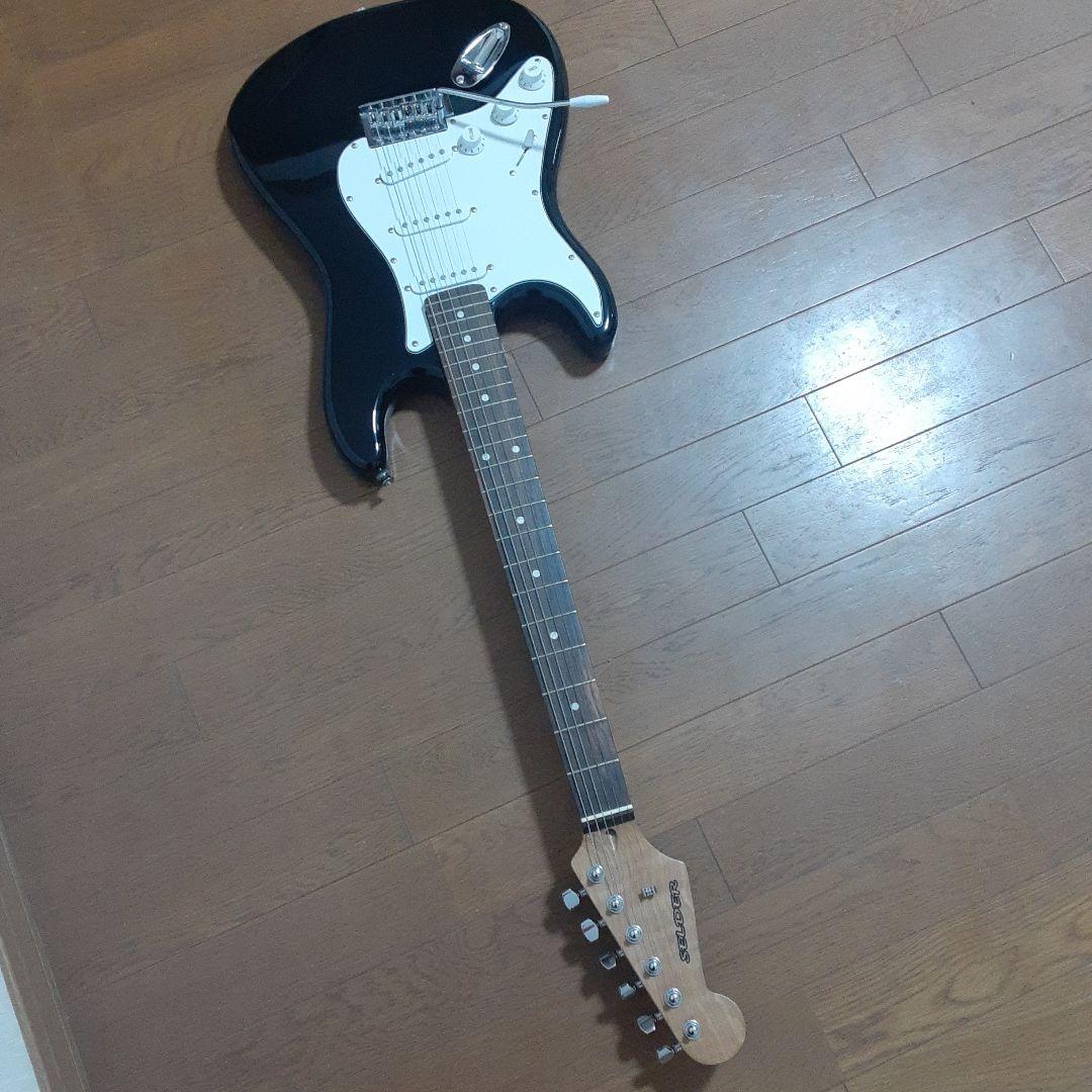 美品　SELDER 左用　レフティ ストラトギター ブラック