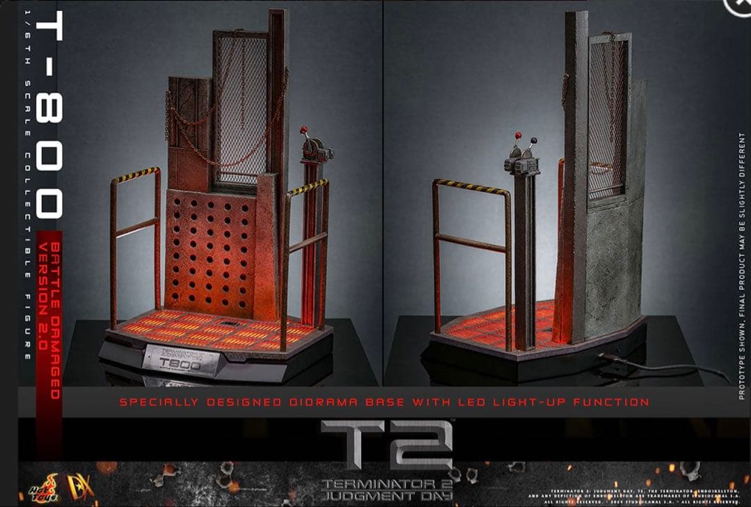 ホットトイズ 1/6 ターミネーター2 T-800バトルダメージ2.0 DX46