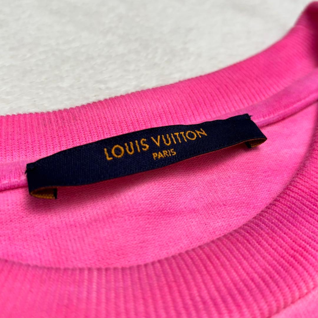 ルイヴィトン タイダイ インサイドアウトTシャツ ピンク LVロゴ M 22SS
