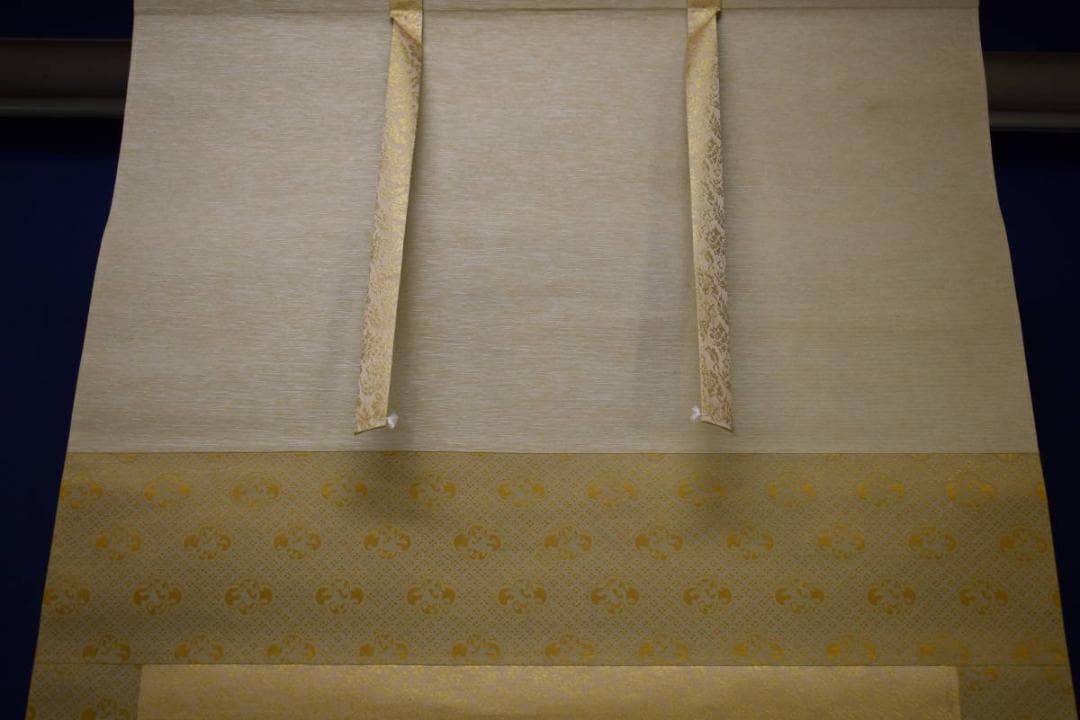 真作/矢島清風/梅花に鴬図/布袋屋掛軸HH-954