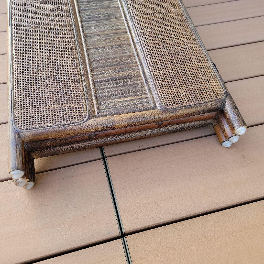 衝立 3連 ラタン パーテーション 籐家具 超美品 間仕切り アジアン レトロ