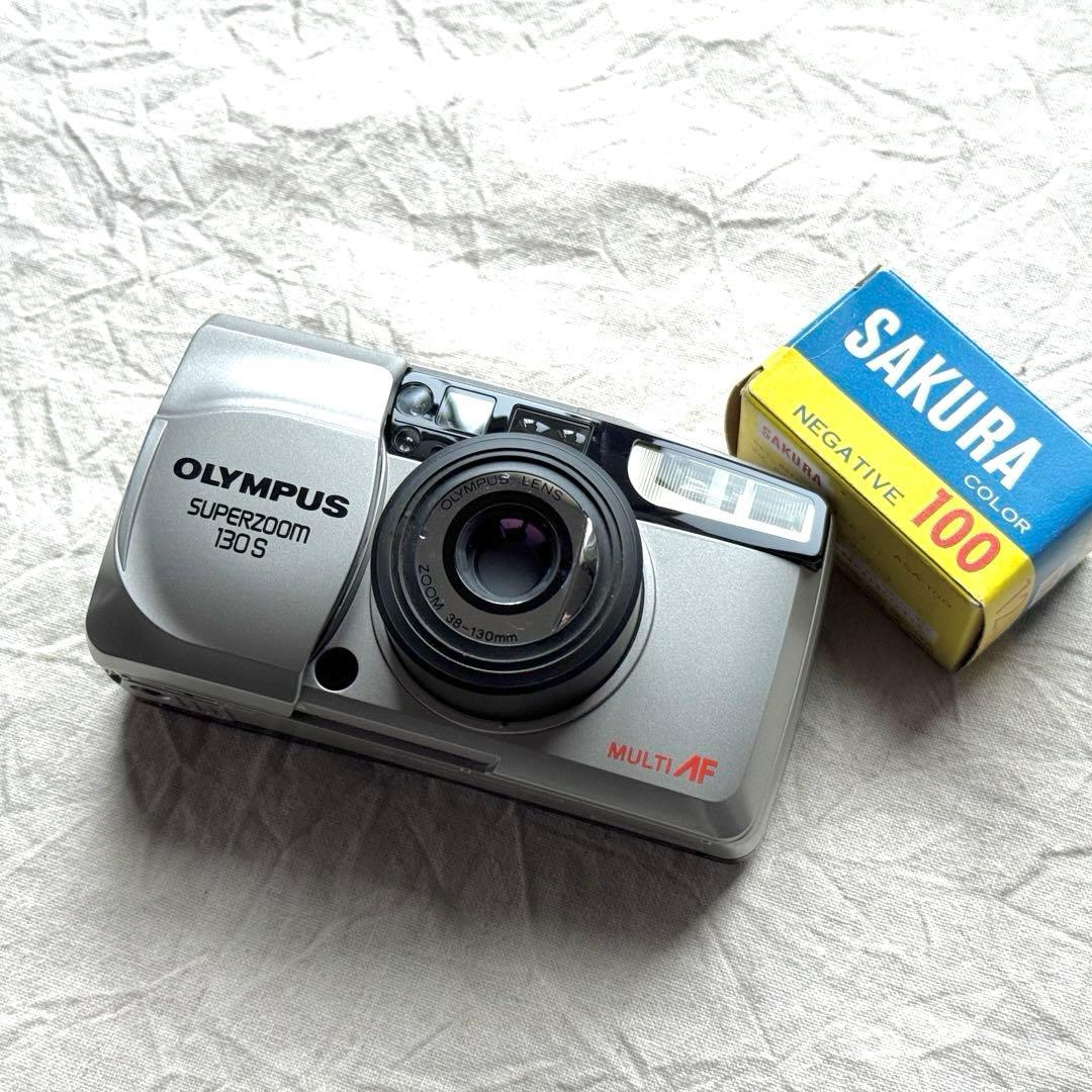 ⌘完動品！ 電池付き、作例あり！ OLYMPUS SUPERZOOM 130S⌘