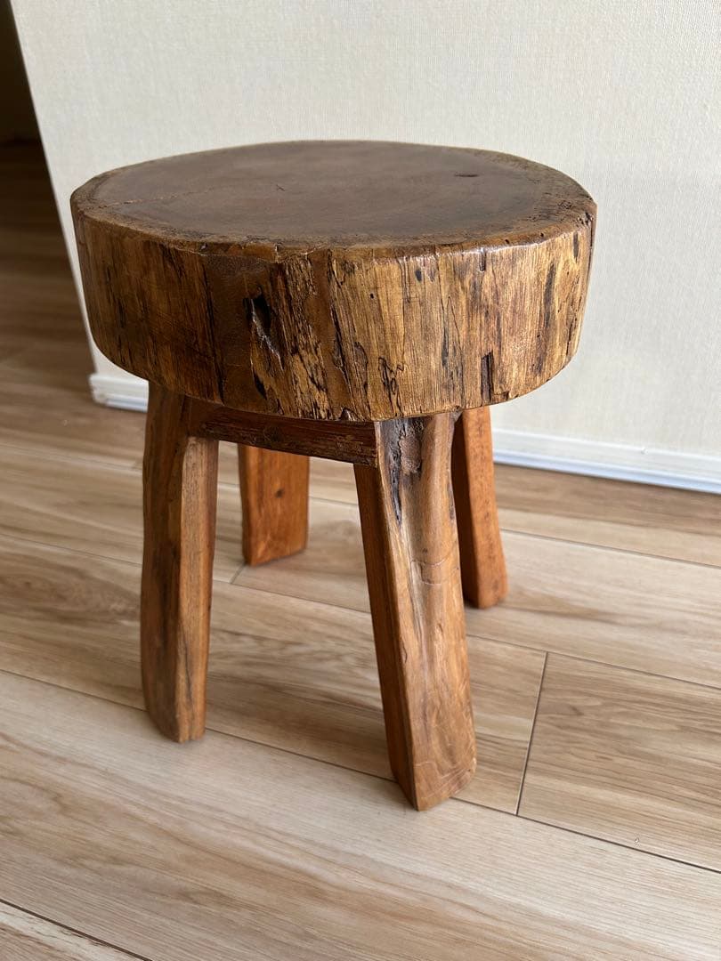 スツール　天然木