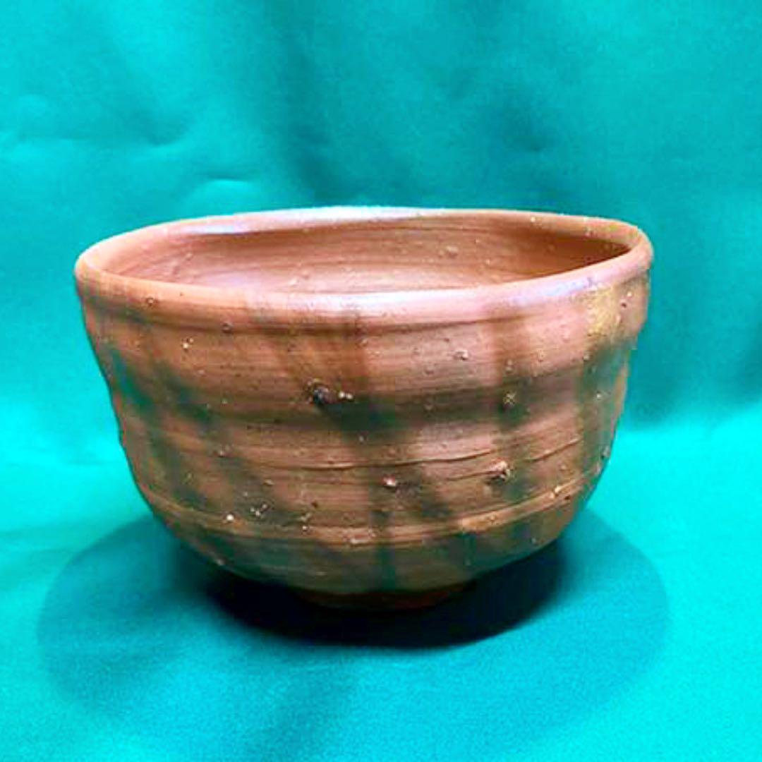 小西陶蔵　備前焼　緋襷　共箱　共布　栞　茶道具