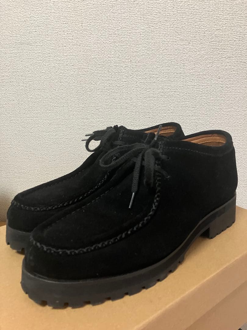 ジ*@様 shiun BLACK SUEDE MOCCASIN S