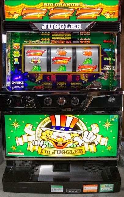 パチスロ実機　SアイムジャグラーEX-TP緑　不要機ボリューム調整付