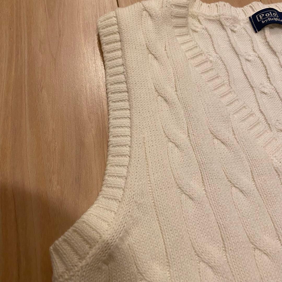 【美品】ラルフローレン ニットタンクトップ Mサイズ