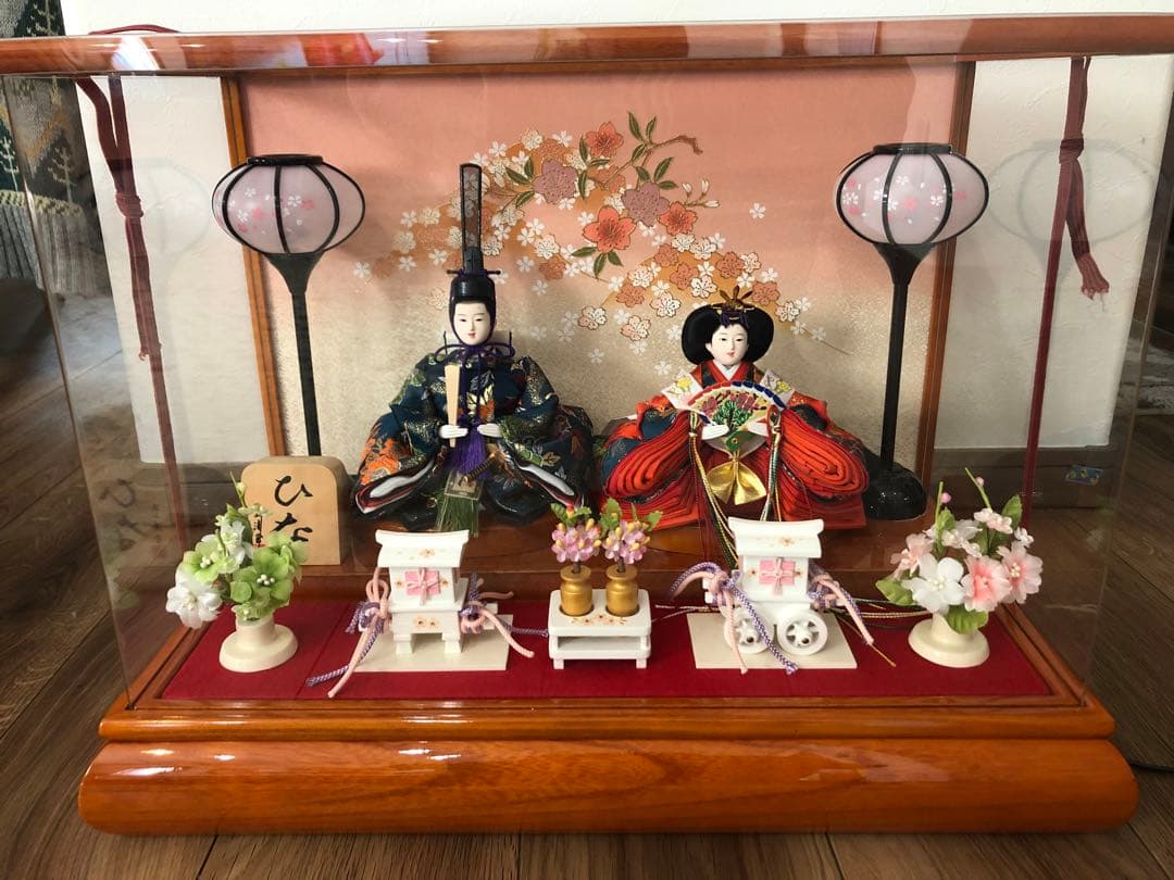 のあちゃん✳︎雛人形 ケース付き