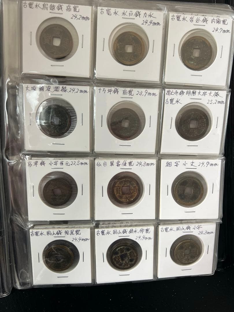 穴銭　寛永銭ブック2冊　128種類他