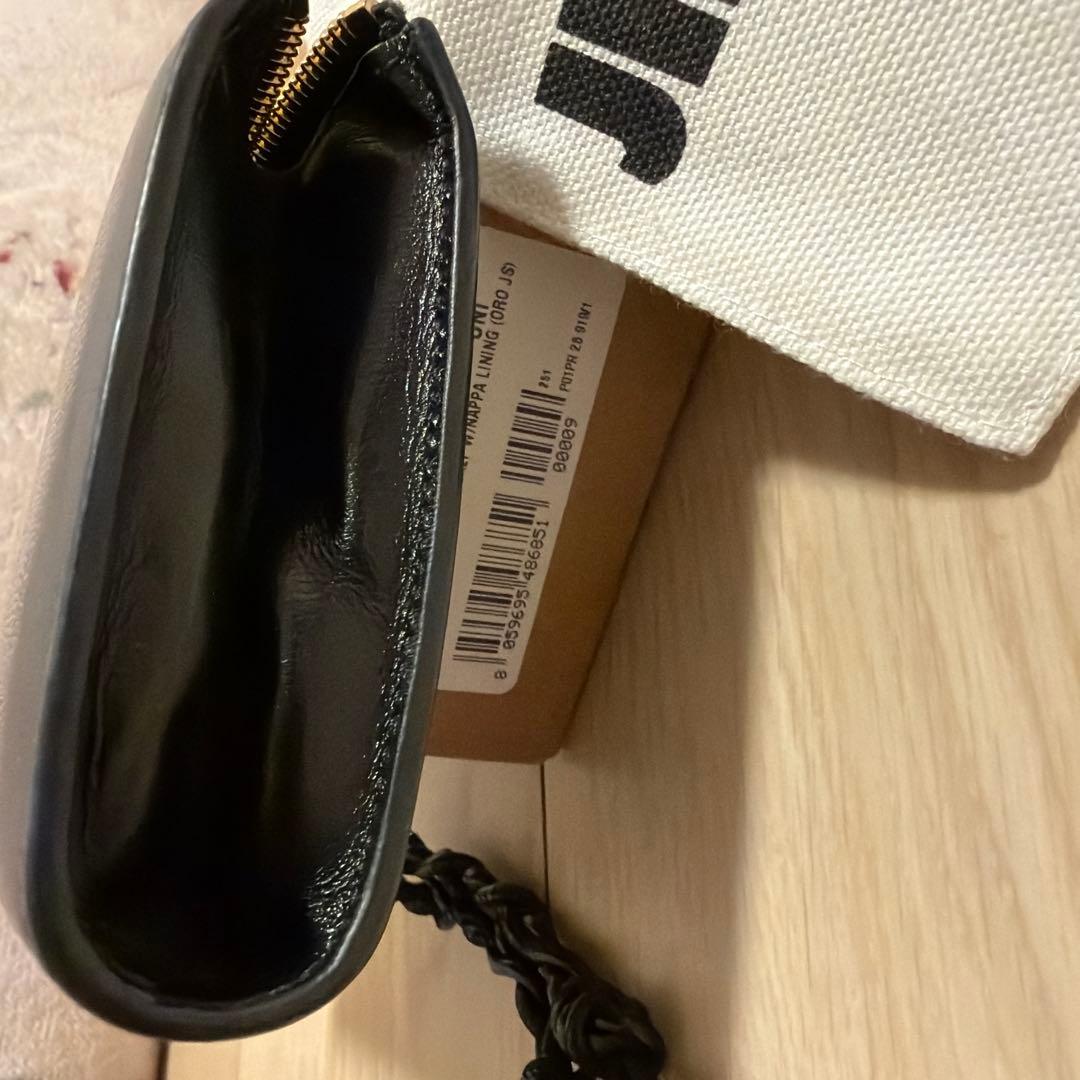 JIL SANDER ブラック レザー財布