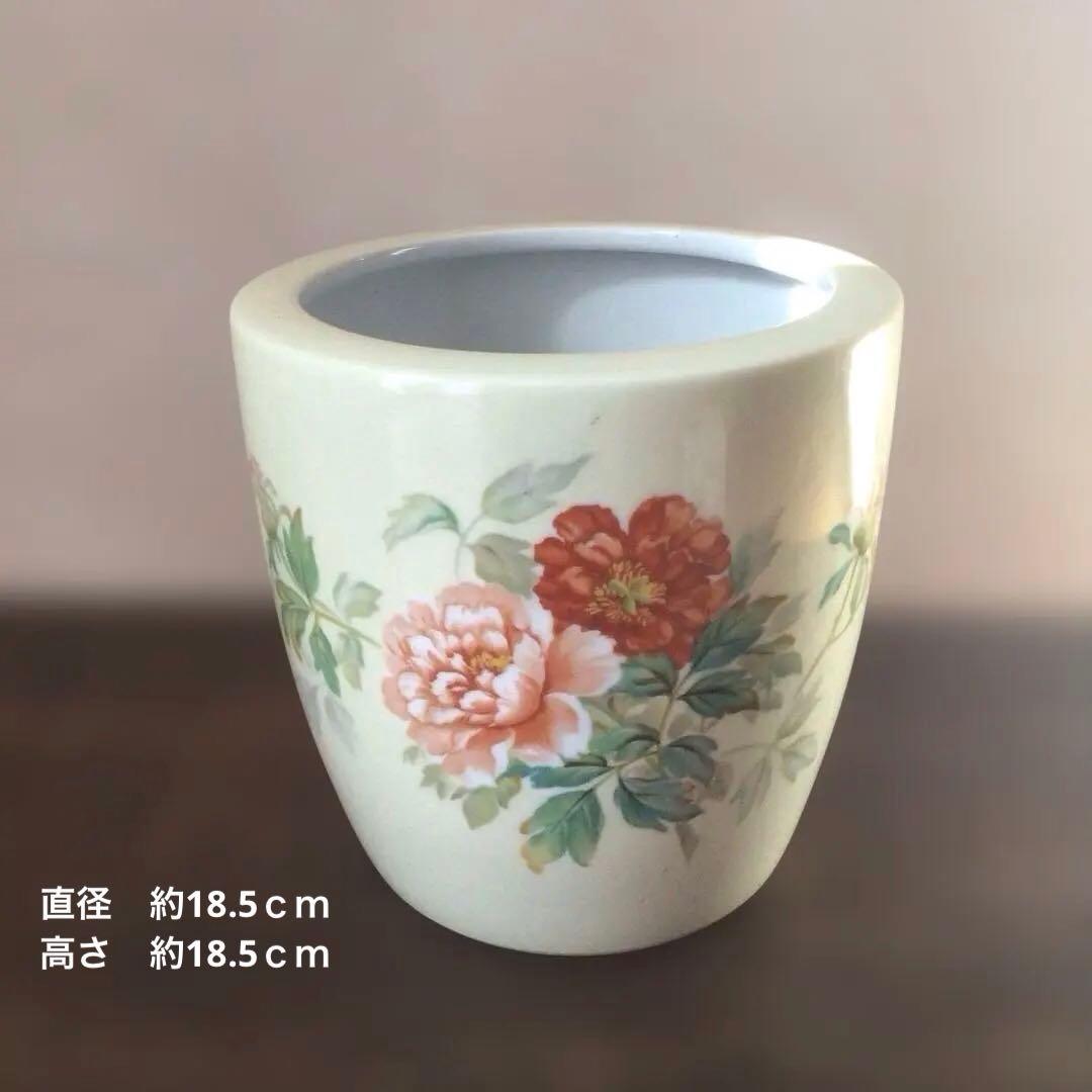 オールドノリタケ　 牡丹柄 　日陶印　火鉢
