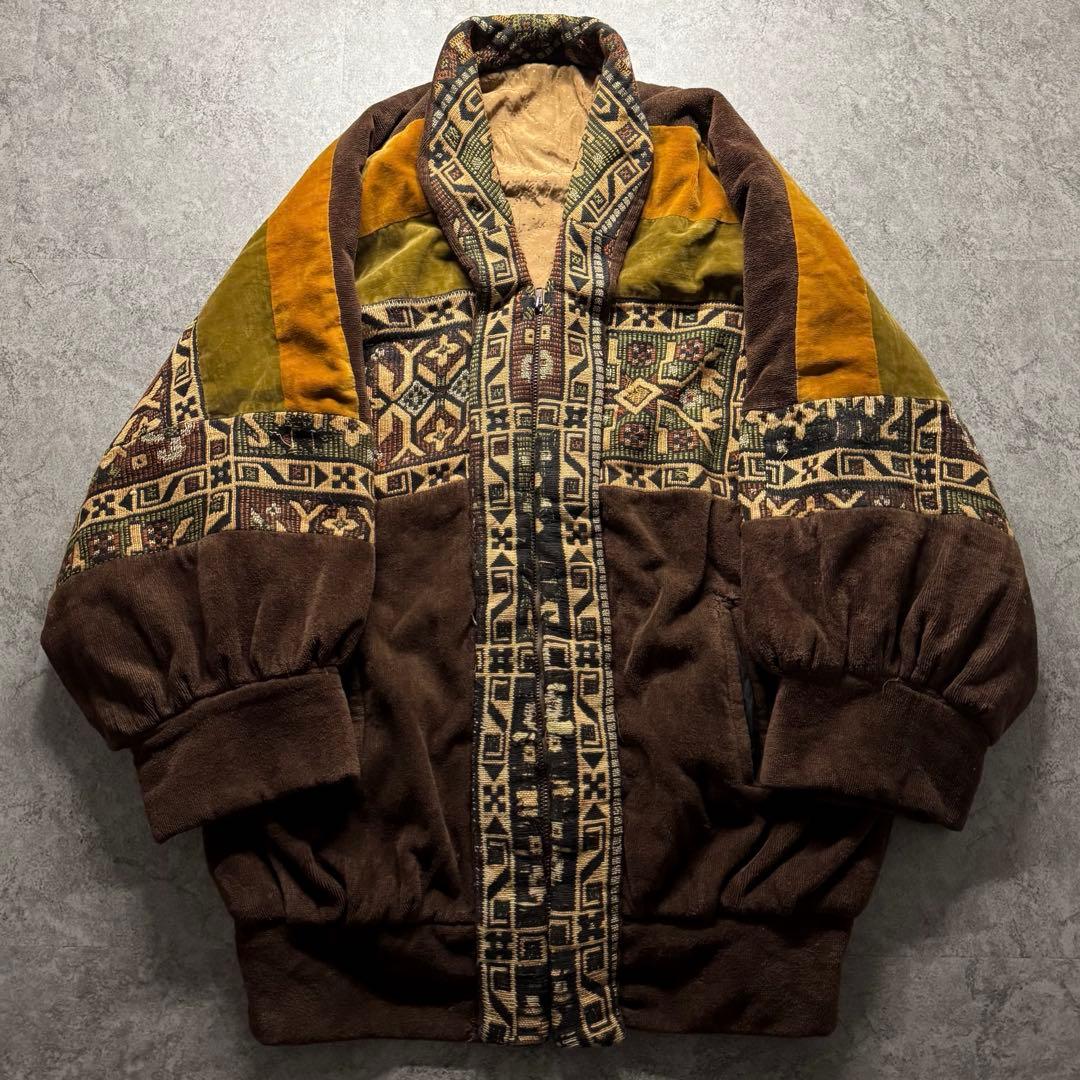 【激レア】90s vintage native pattern JKT XL