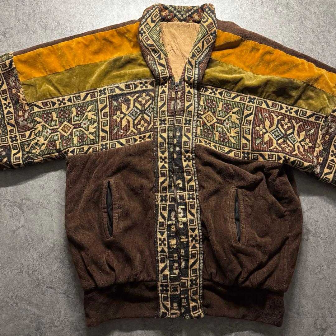 【激レア】90s vintage native pattern JKT XL