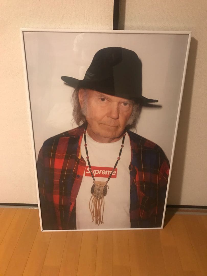supreme ニールヤング ポスター 額装済み