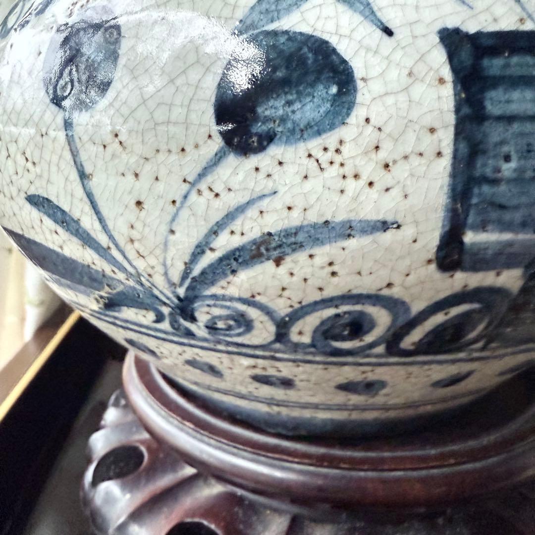 2332様感謝‼️新春の渾身リリース‼️大陸の息吹‼️門外不出愛蔵品李朝　染付壺1客