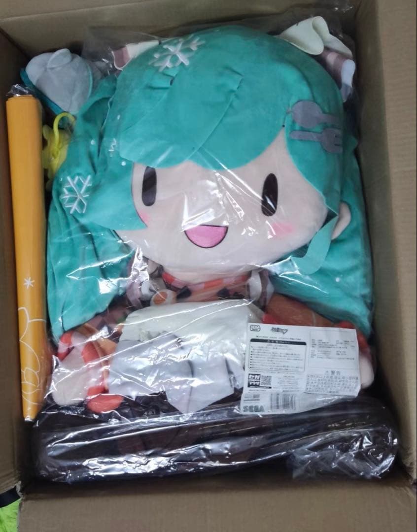 初音ミク 雪ミク2024 ふわぷち どでかジャンボぬいぐるみ