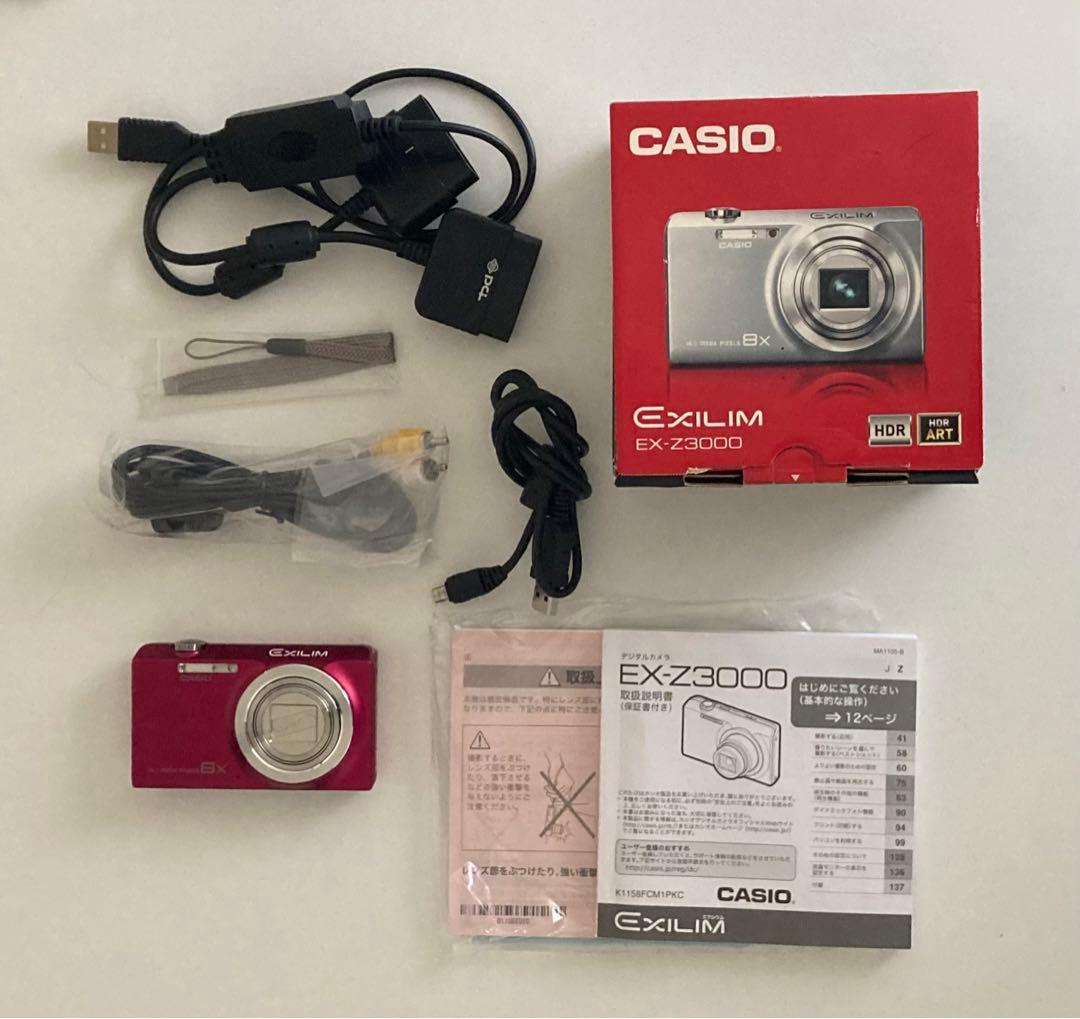 カシオ/CASIO EXILIM EX-Z3000 レッド