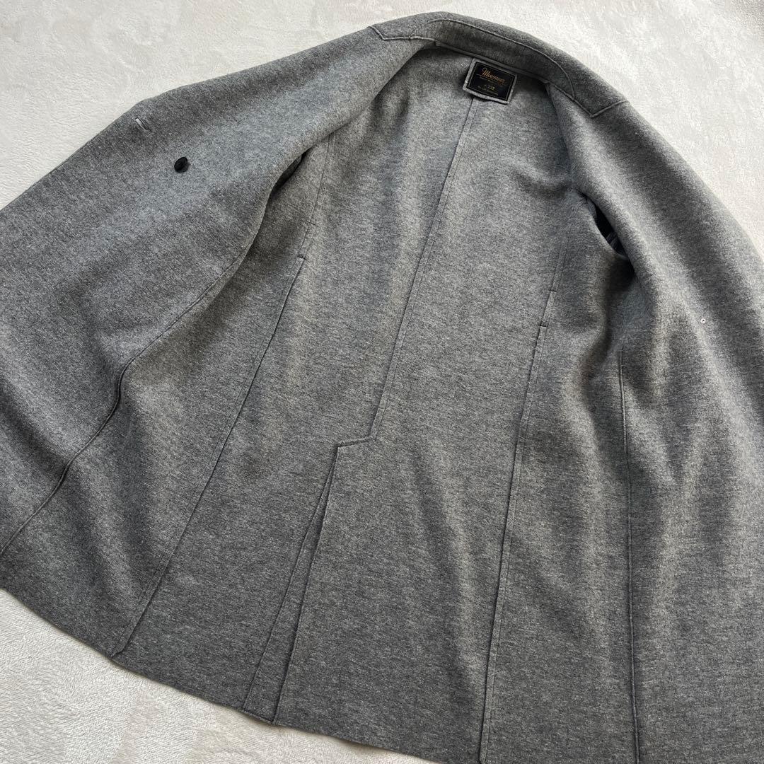 ●23区　ダブル　ロング　チェスターコート　ベルト　女優襟　イタリア製生地