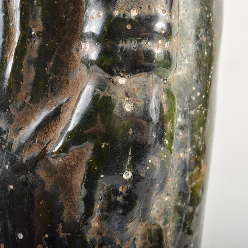 仏教美術　漢緑釉観音像　仏像　置物　C　R6929