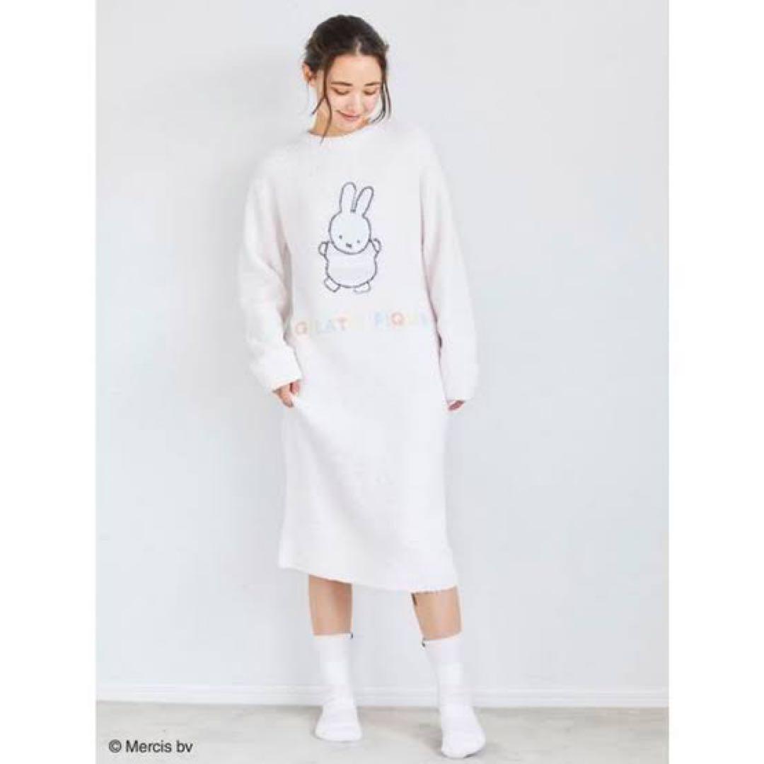 タグ付き未使用gelato pique ミッフィー ベビモコジャガードワンピース