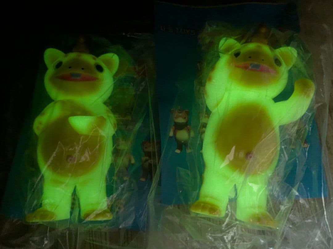 U.S.TOYS 蓄光 SBDXブースカ ラーメンブースカ 2体セット ソフビ