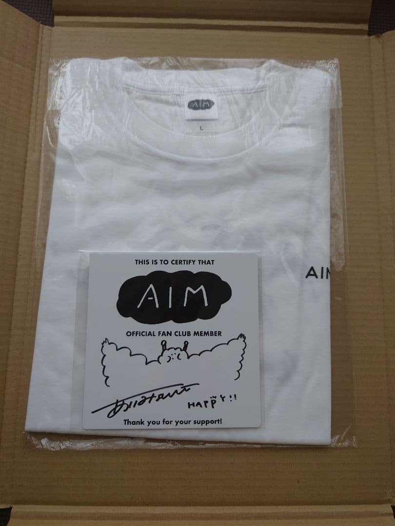 あいみょん AIM ファンクラブ限定 非売品 Tシャツ 直筆サイン色紙 セット