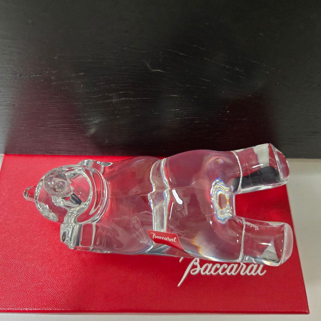 Baccarat ノエル　スライディング　ベア　フィギュリン
