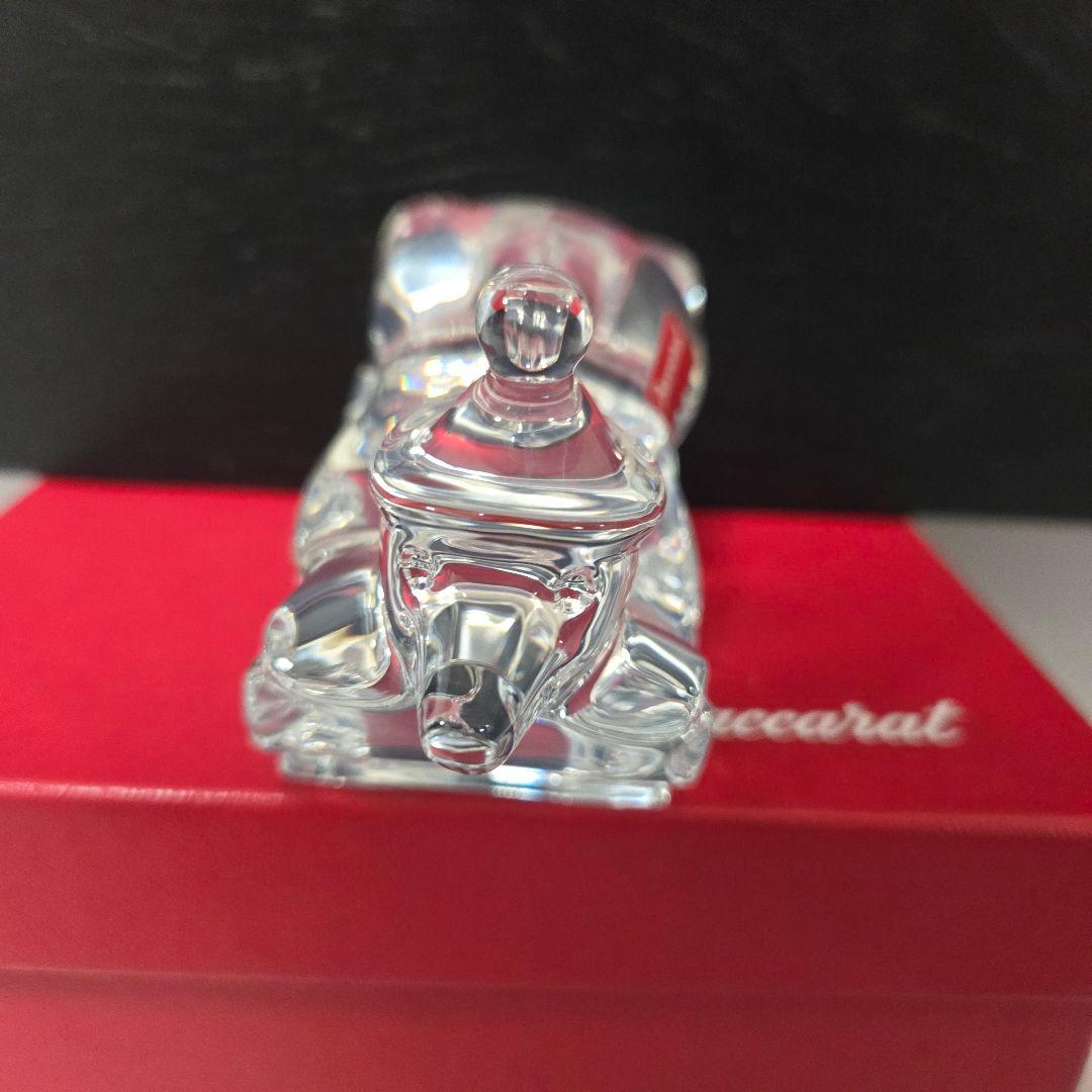 Baccarat ノエル　スライディング　ベア　フィギュリン