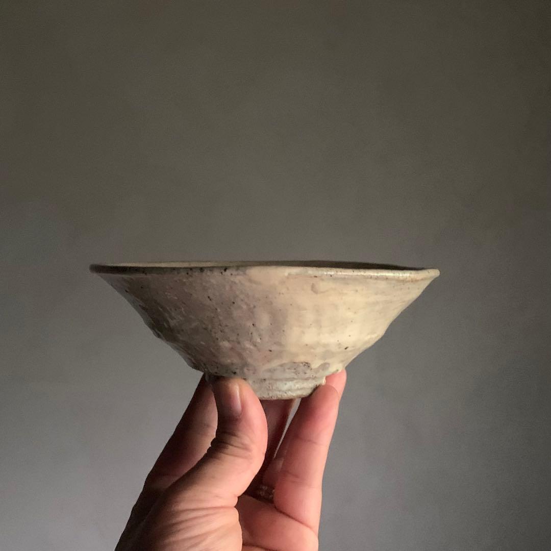 刷毛目 茶碗 無地刷毛目 茶道具 古道具 アンティーク