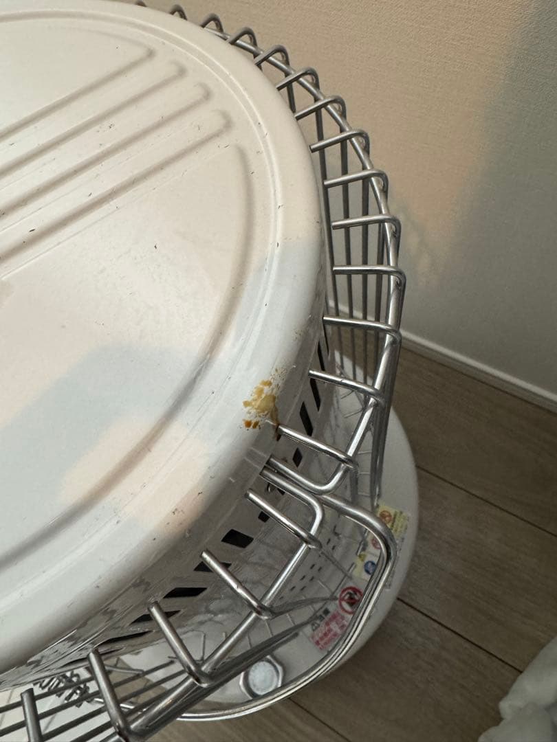 TOYOTOMI ホワイト 円筒形 ストーブ メッシュガード付き