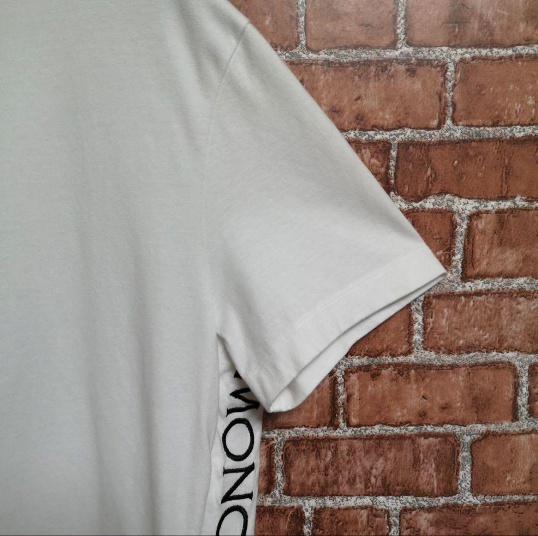 モンクレール 半袖Tシャツ 半袖カットソー サイドロゴ 刺繍ロゴ