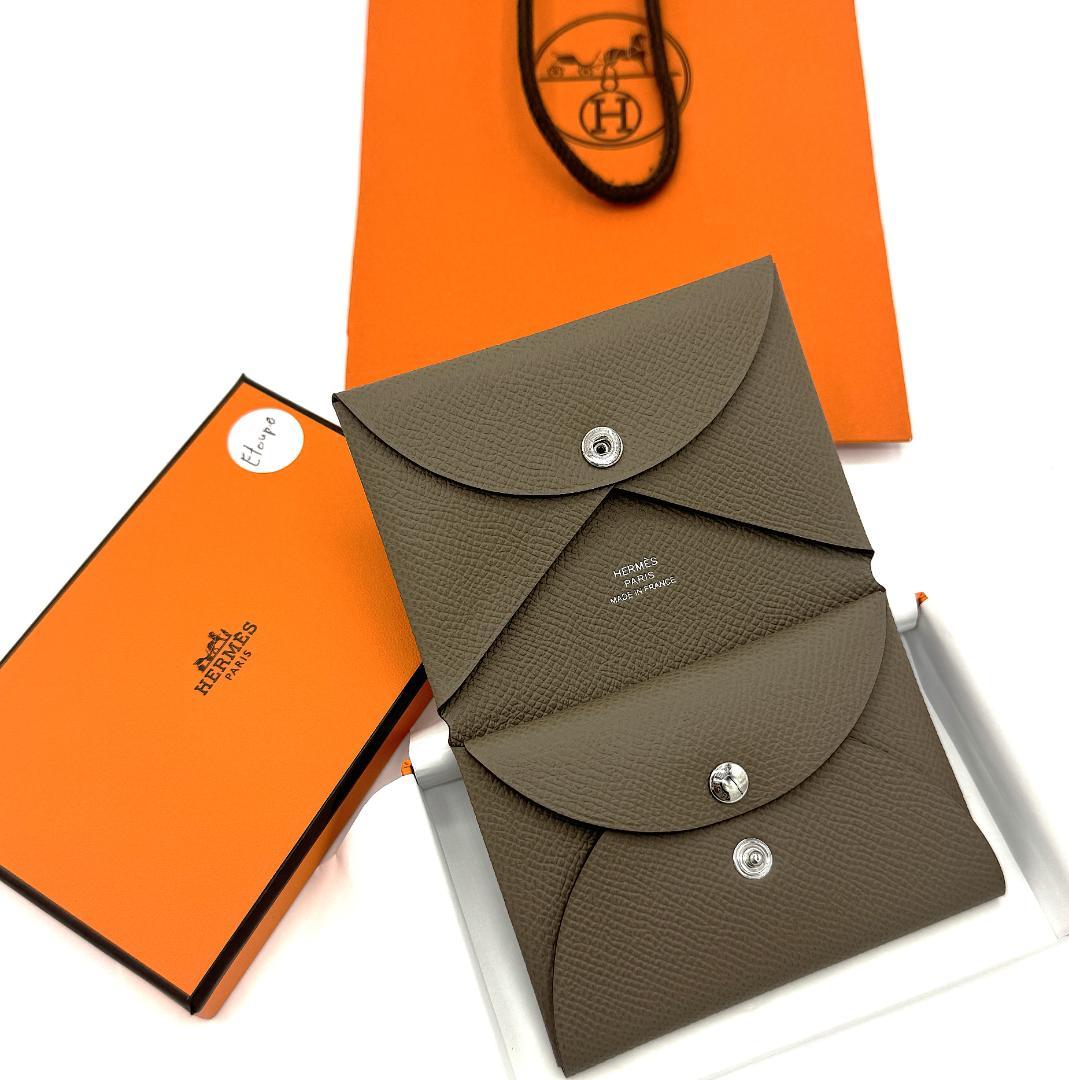新品未使用/エルメス/HERMES/カルヴィデュオ/エトゥープ【入手困難色】