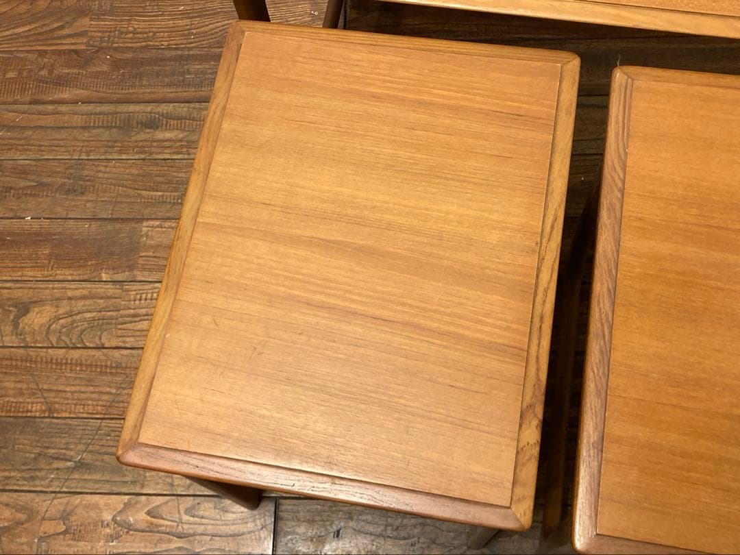 ヴィンテージ オールドマルニ チーク ネストテーブル 入れ子 北欧モダン