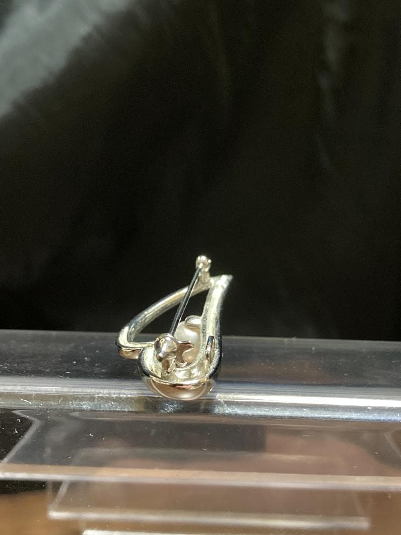 TASAKI タサキ 真珠 パール シルバー ブローチ １珠 1P 1玉 1粒