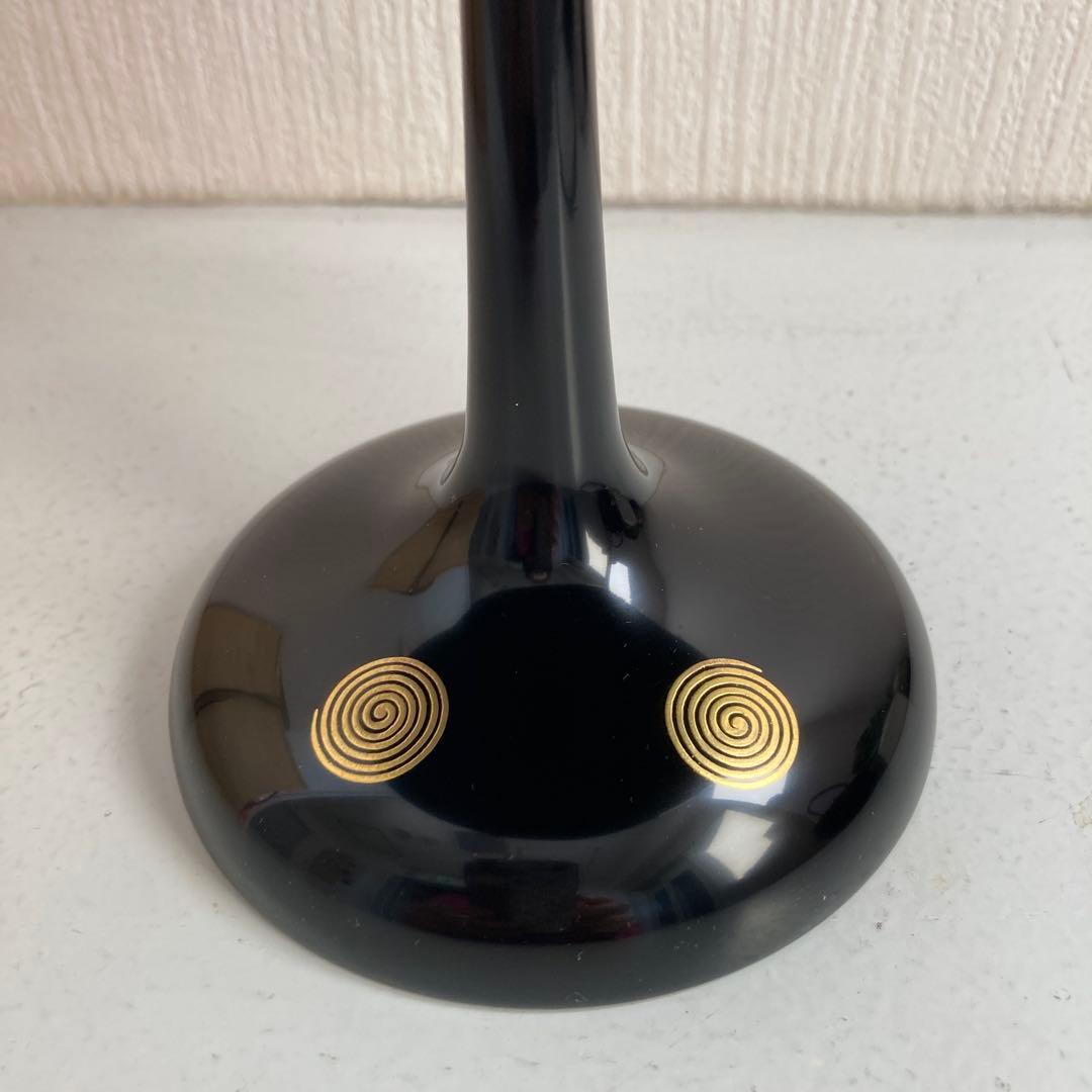 茶道具 輪島塗　目代宗芳作　貴人高杯 渦蒔絵 淡々斎好写 共箱