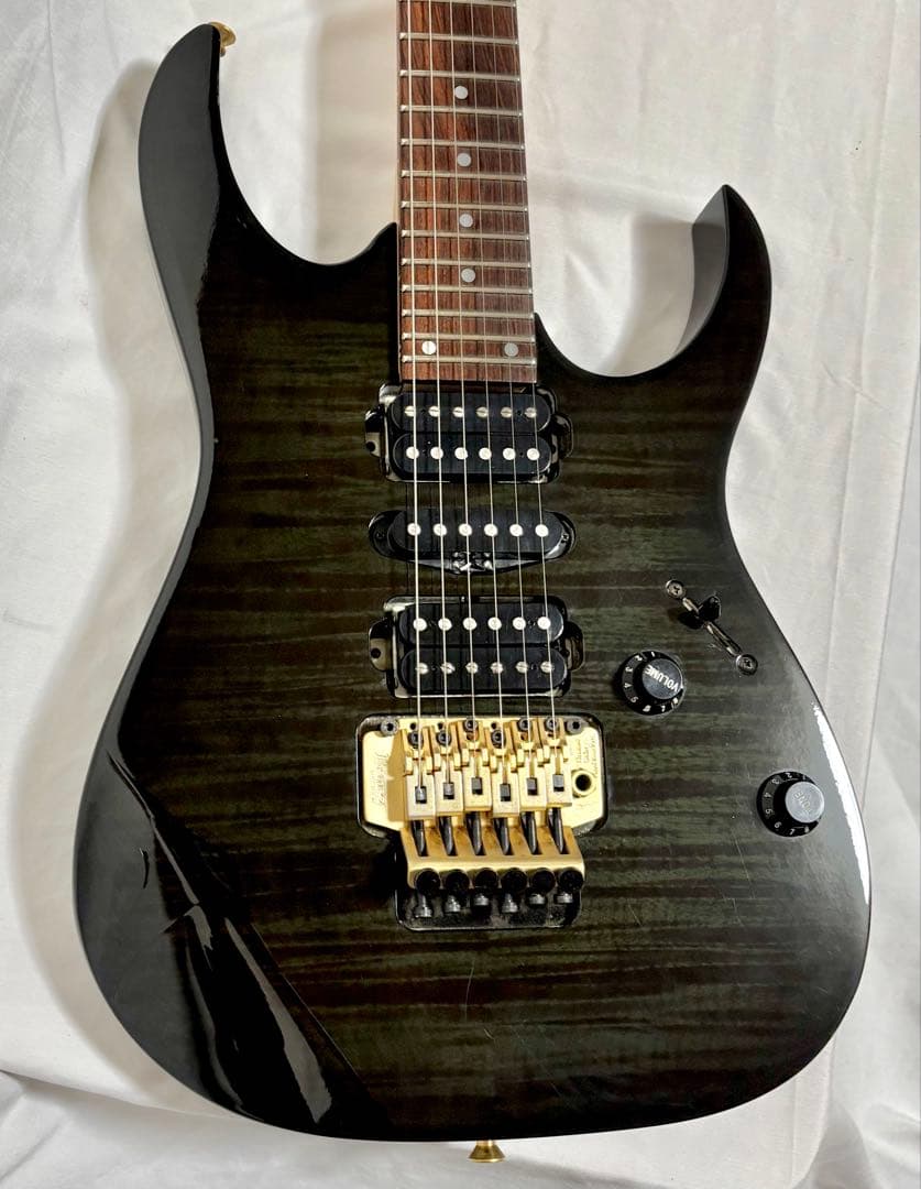 【新品弦張替済】Ibanez エレキギター RG フロイドローズ/トラ杢