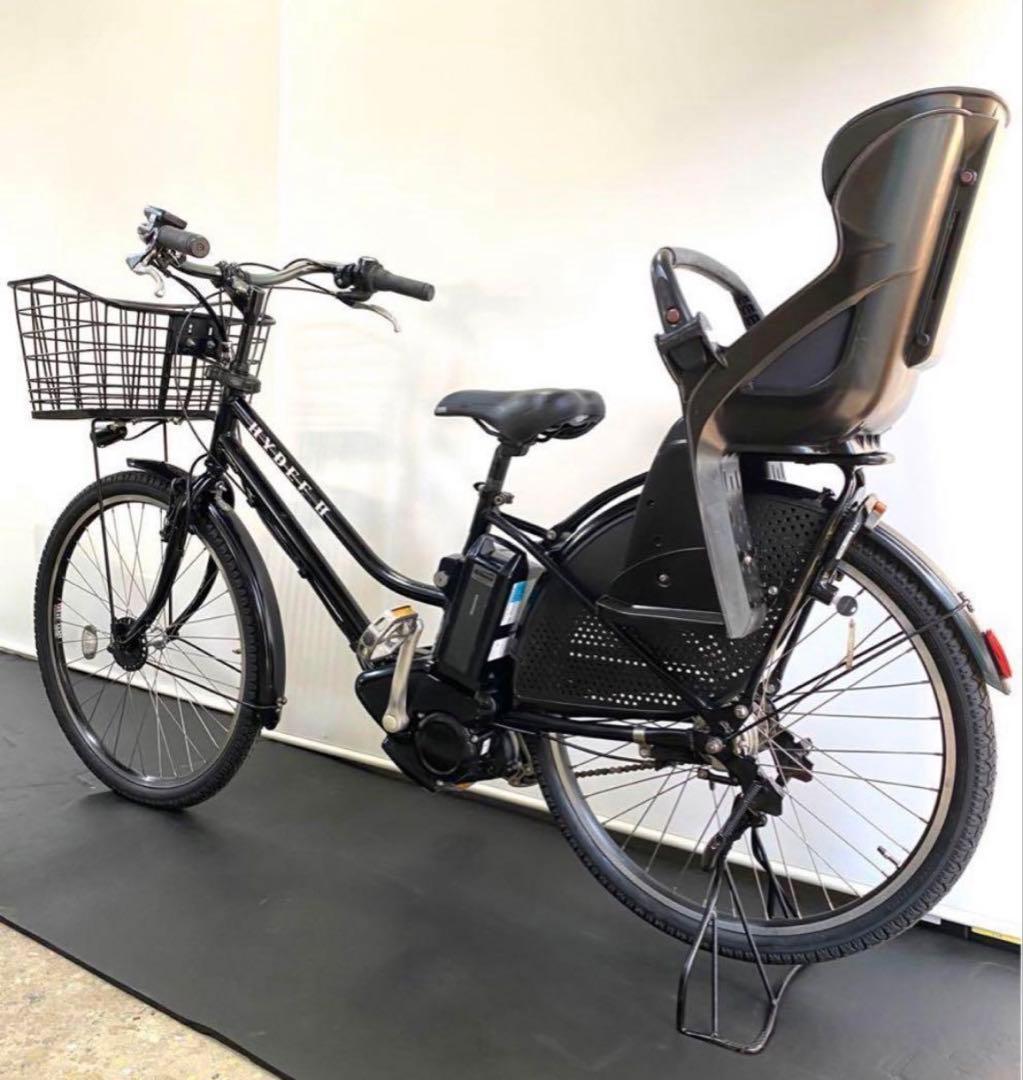 1年保証 ブリヂストン　ハイディ2 26インチ　子供乗せ　黒　電動アシスト自転車