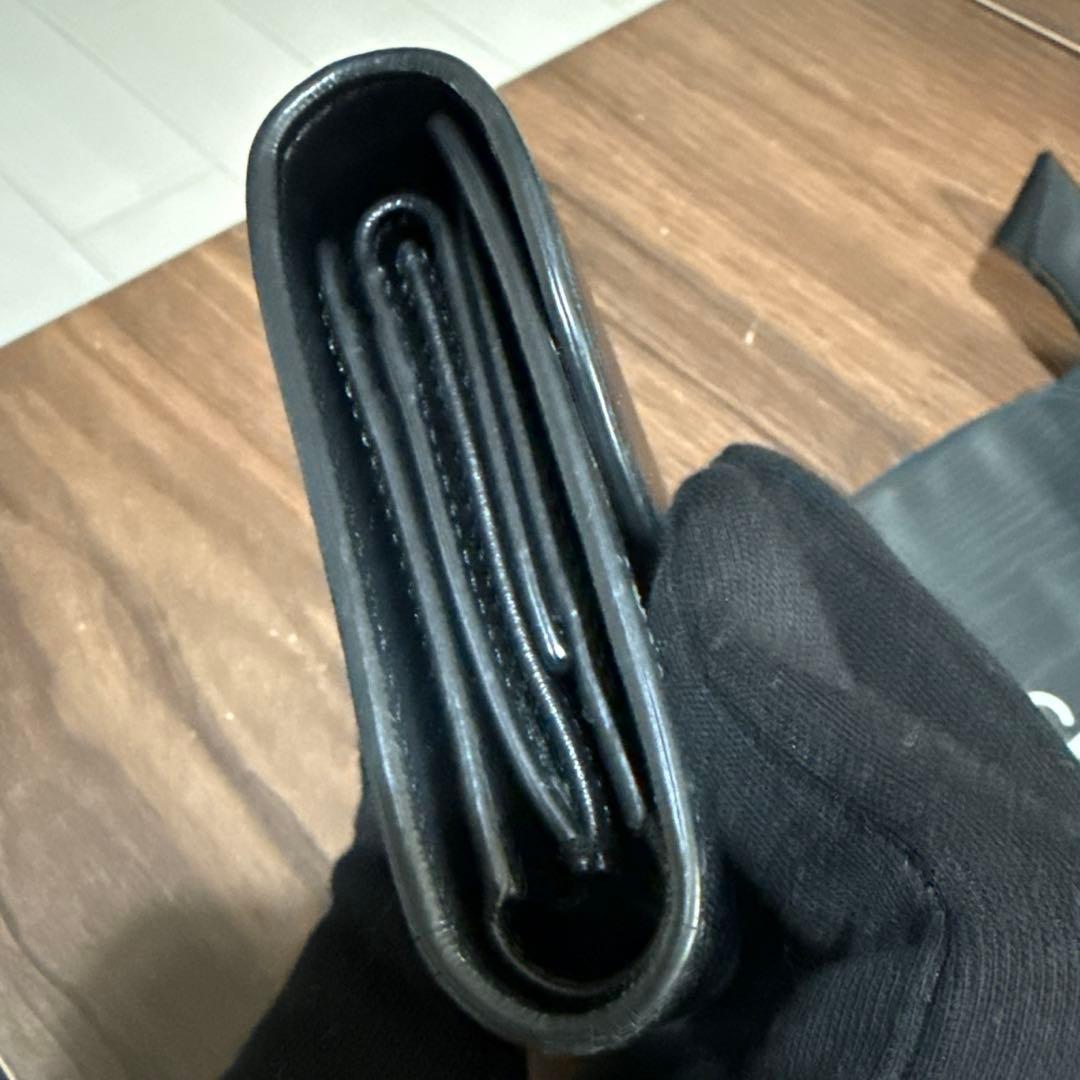 即購入OK✨美品✨CELINE✨黒 レザー ✨二つ折り財布✨