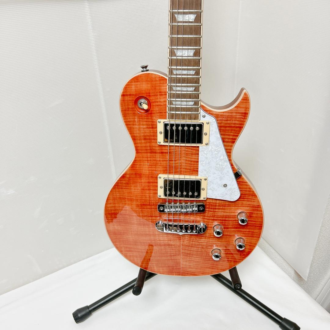 美品 Aria pro PE-AE200 レスポールカスタム ピンクレッド