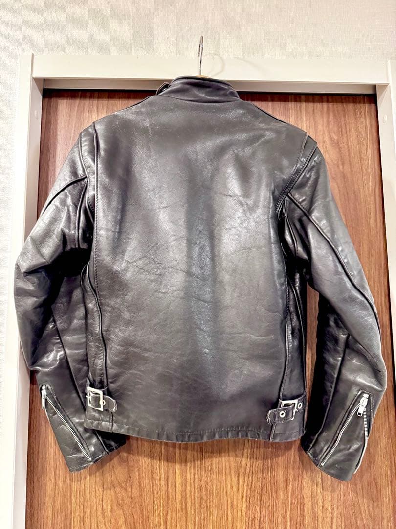 希少サイズ Schott 641E シングルライダースジャケット 32
