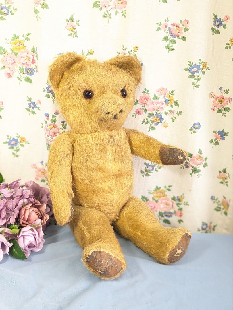 イギリス アンティーク テディベア アンティークベア 40cm