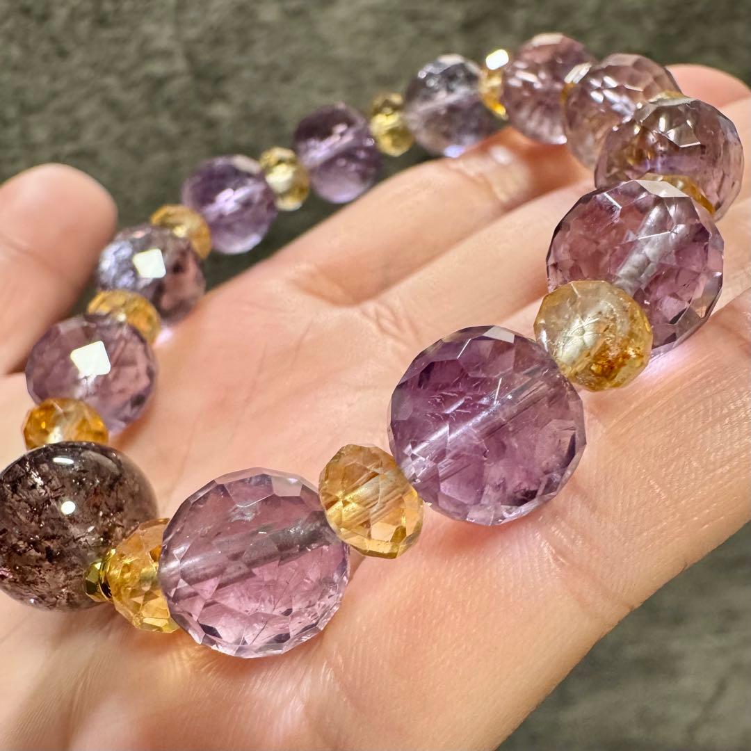 【スーパーセブン×アメジスト×シトリン】高次元エネルギーで運気を底上げ 天然石