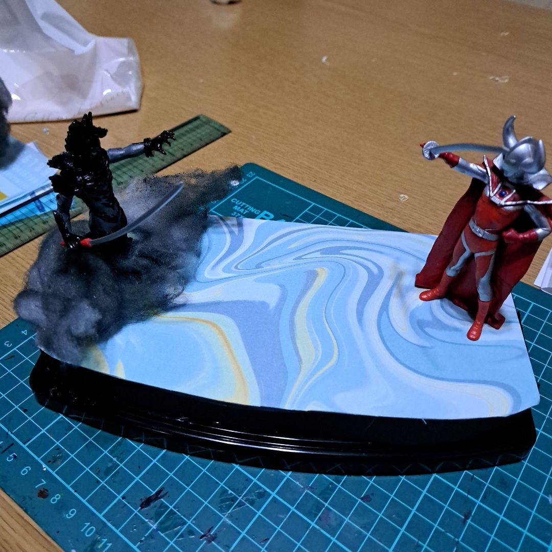 ジオラマ ウルトラの父 対 エンペラ星人