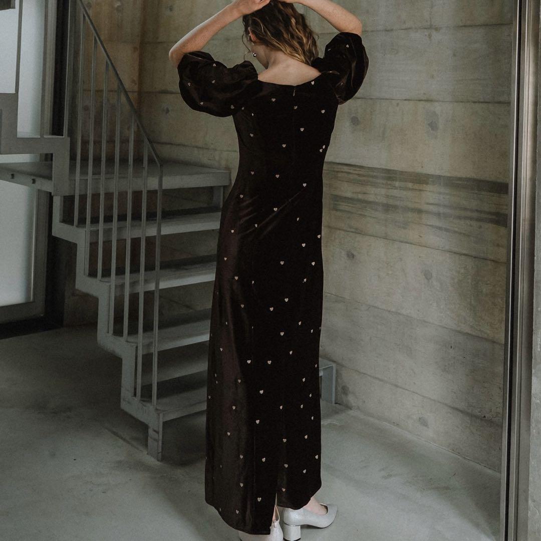 スーツ・フォーマル・ドレス et.univer Sweetheart velour dress