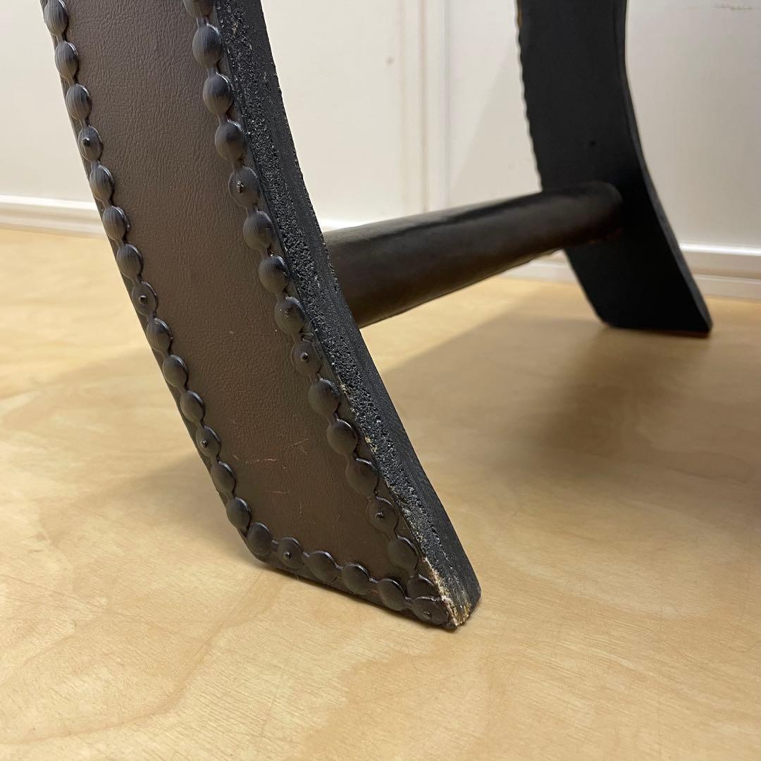 アンティーク調 スツール オットマン 鋲打ち レザー 椅子 イス 英国スタイル