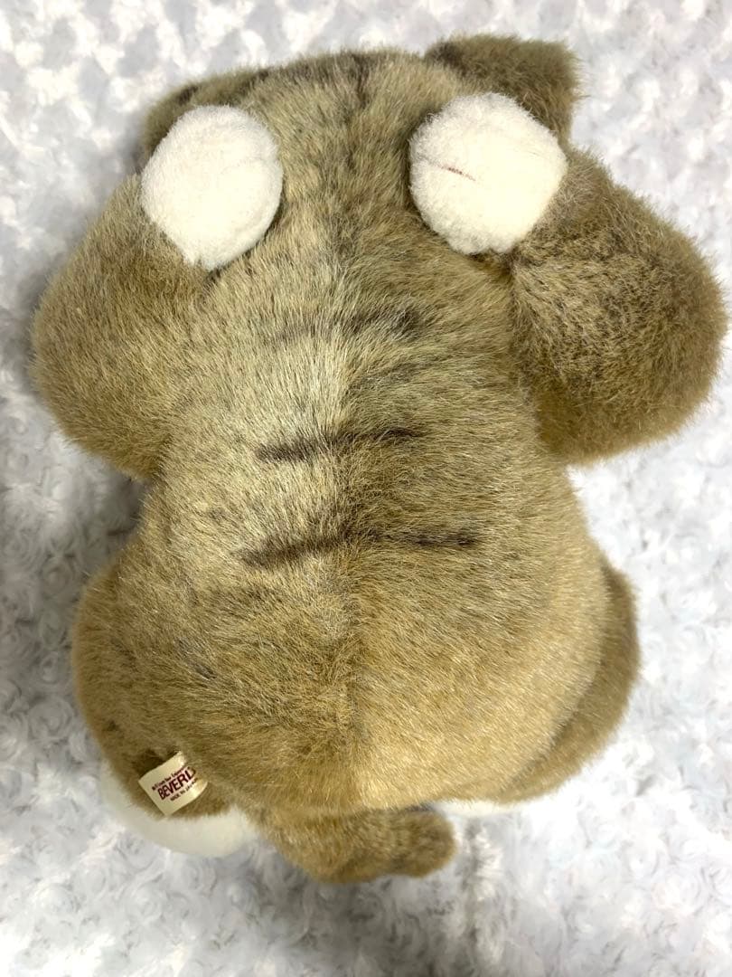 【希少❓】村松誠　ツンちゃん　猫　ぬいぐるみ　寝そべり　昭和レトロ