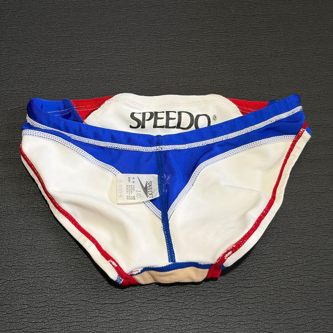 SPEEDO 競泳水着 ホワイト/レッド/ブルー 140サイズ