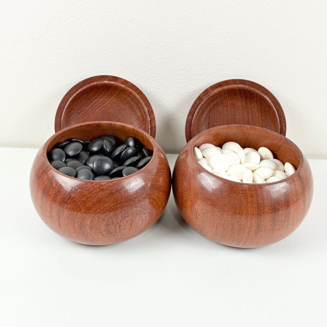 碁石 34号 蛤 那智黒 碁笥 特大 セット 天然素材 厚手